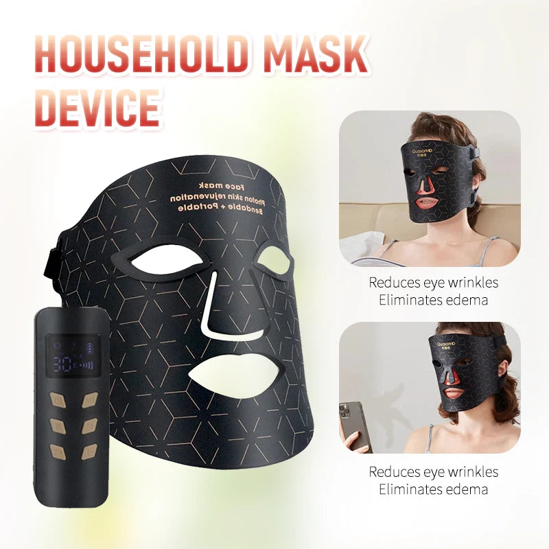 Photon Facial Mask Beauty Instrument – Home Skin Rejuvenation & Light Therapy Spectrometer Device