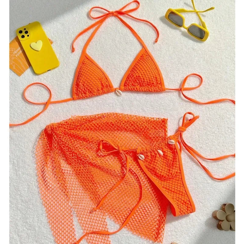 2026 Sexy Bikinis Female Swimsuits Women's Three-Piece Swimwear Beach Swim Wear Bathing Suits Brazilian Bikini Set Pool Bather