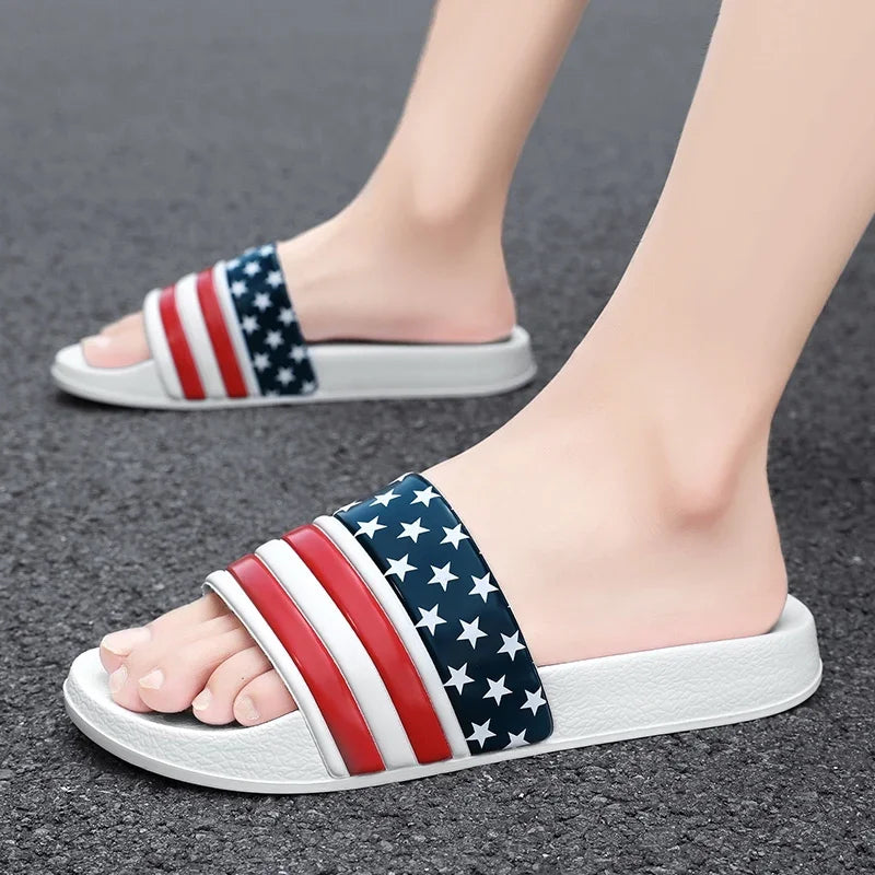 Plus Size Men’s EVA Thick Platform Slippers — Soft Indoor Home Slides & Outdoor Beach Sandals