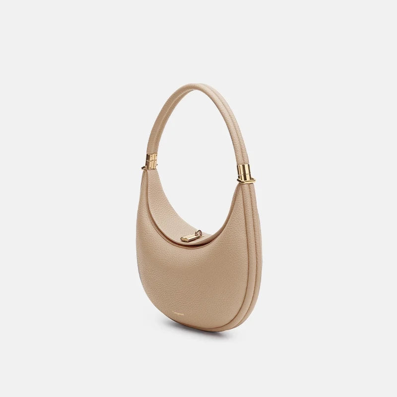 Light Luxury High-end Crescent Bags Fashion Brand Designer Commuter Handbag High-quality Genuine Leather Versatile Shoulder Bags