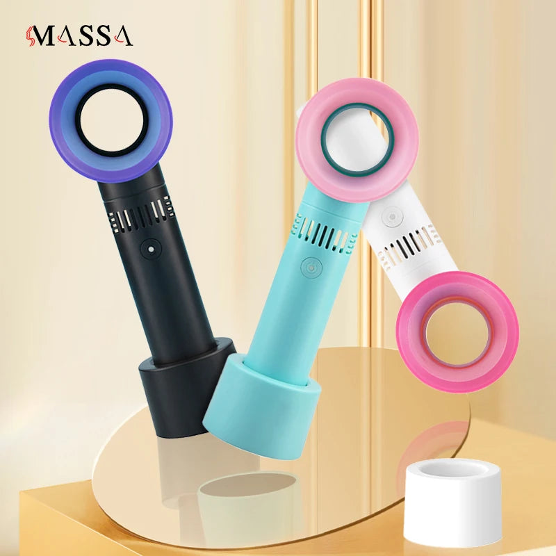 Eyelash Blower Bladeless Fan Handheld Small Creative Mini Handheld Portable USB Charging