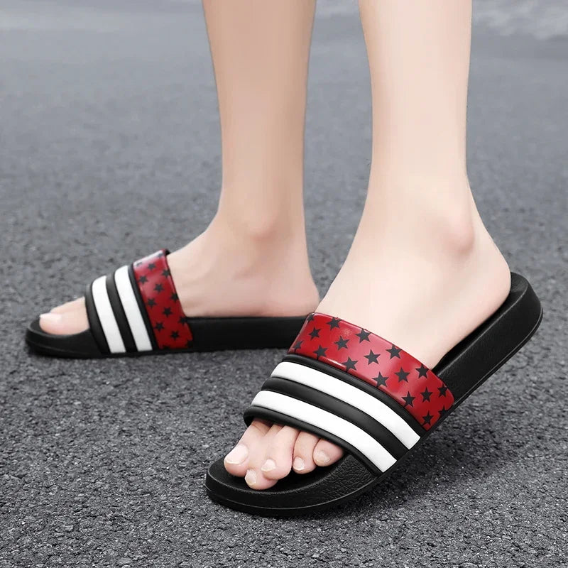 Plus Size Men’s EVA Thick Platform Slippers — Soft Indoor Home Slides & Outdoor Beach Sandals