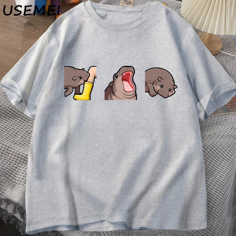 Moo Deng Baby Hippo T‑Shirt