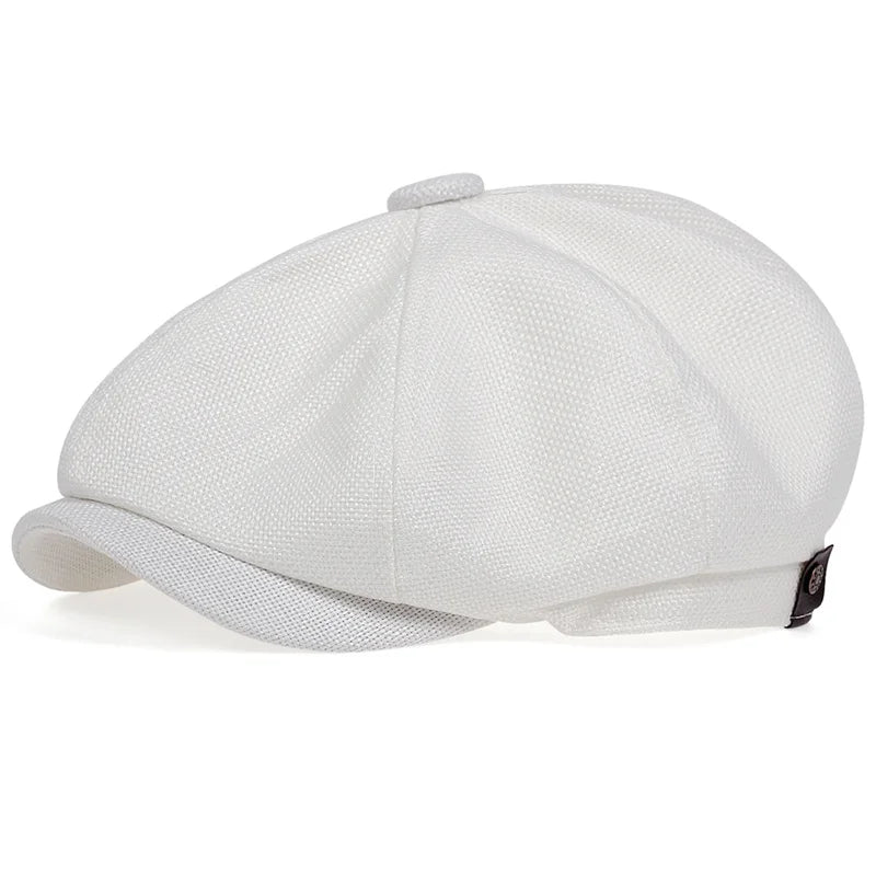 New Men Casual Newsboy Hat Spring Summer thin retro beret Hat wild casual Hats unisex octagonal Cap Fashion Hip Hop Caps gorras