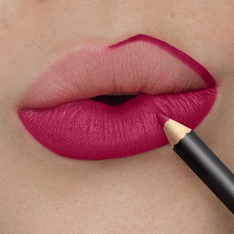 13 Colors Waterproof Nude Matte Lipliner Pencil Red Contour Tint Lipstick Long Lasting High Pigmented Lip Liner Lip Makeup Tool