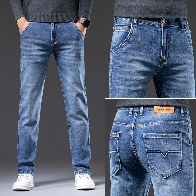 Stretch Regular‑Fit Jeans
