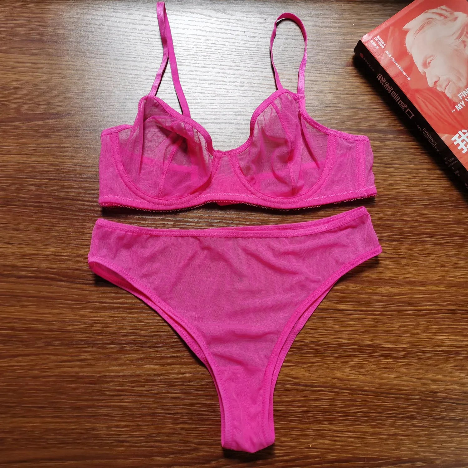 Transparent Seamless Bra Set