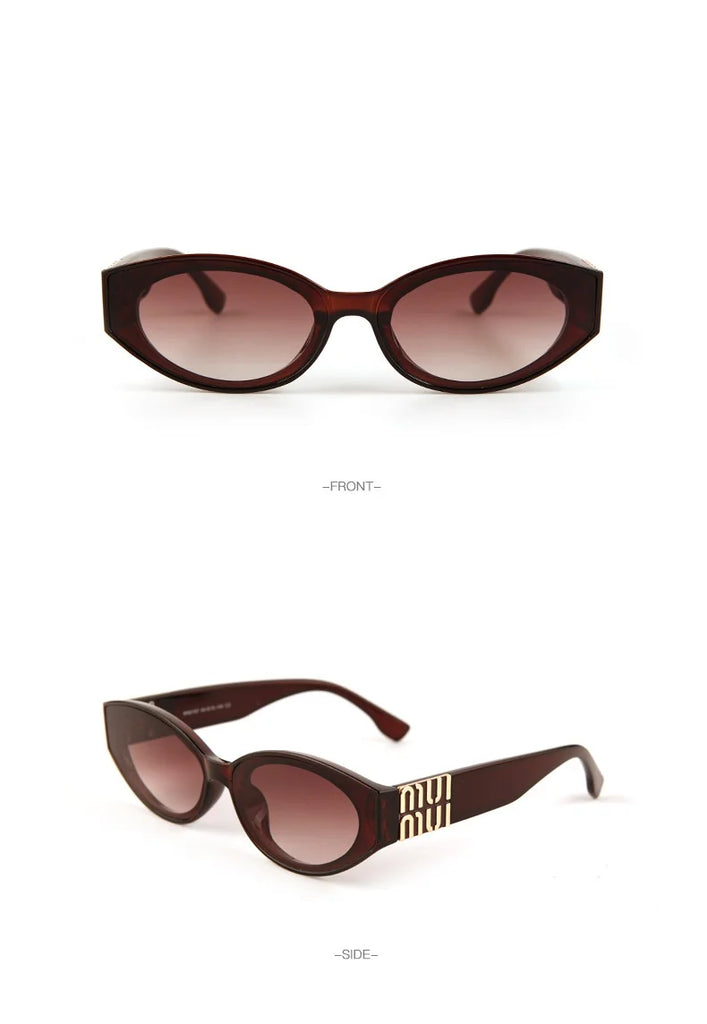 Glamour Fashion Luxury Oval Sunglasses