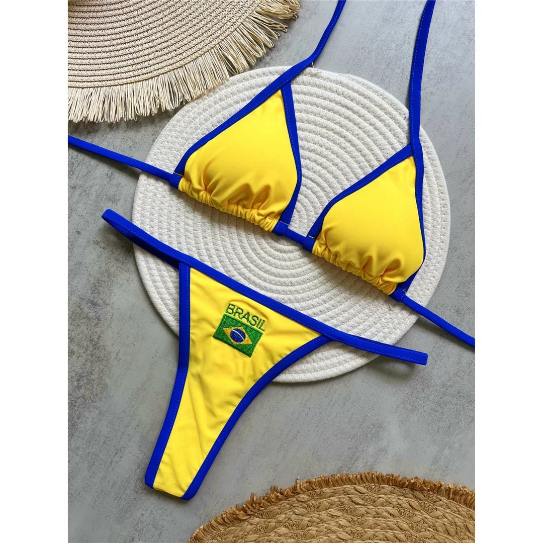 Brazilian Flag Bikini Set