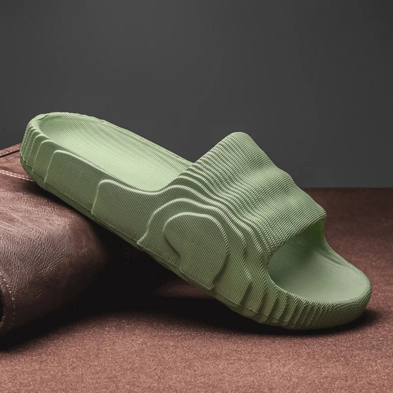 Unisex Summer EVA Platform Slippers — Soft‑Sole Open‑Toe Beach Slides for Women & Men (Sizes 29–46)