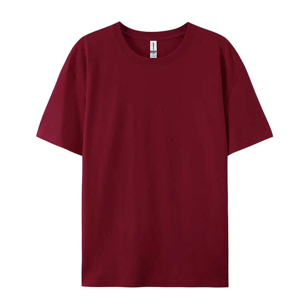 100% Cotton Solid Color T‑Shirts for Men & Women