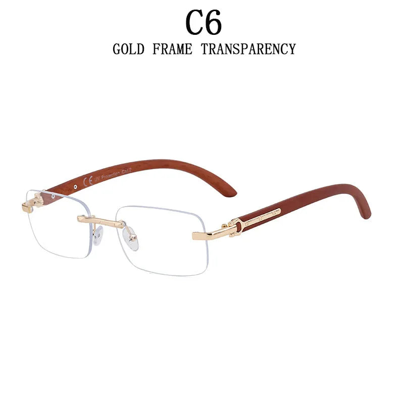 2025 Rimless Sunglasses For Men Vintage Fashion Sunglasses Outdoor Oculos Dropshipping Trending Glasses New Square Lentes Gafas