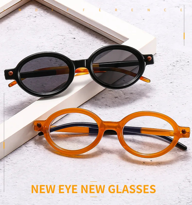 Vintage Round Sunglasses Women Luxury Brand Designer UV400 Men High Quality Oval Sun Glasses Female Gafas De Sol Hombre