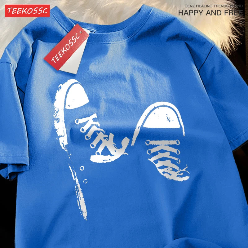 Unisex Canvas Shoe Vintage T‑Shirt