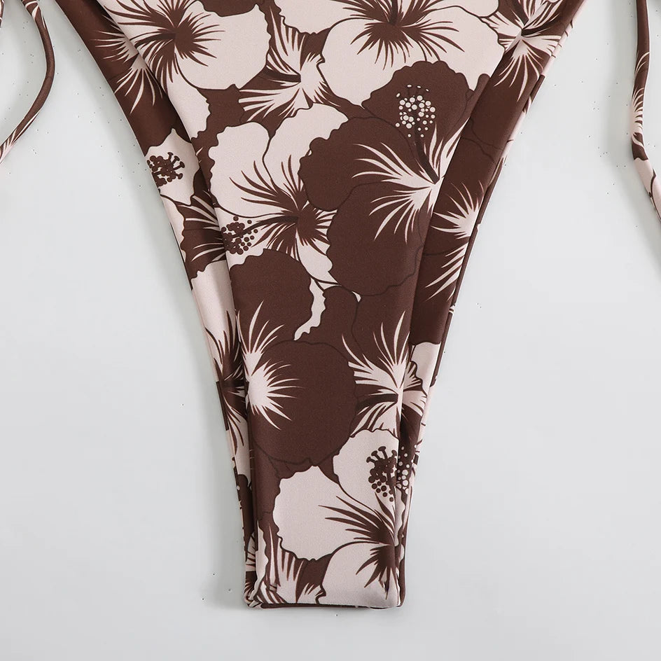 Trendy Two‑Piece Thong Swimsuit