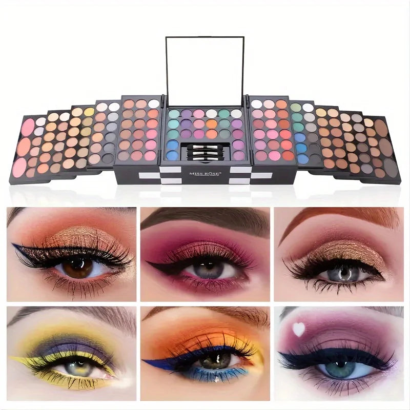 142‑Color Eyeshadow Palette with Blush & Eyebrow Powder – Professional Makeup Artist Full‑Face Kit