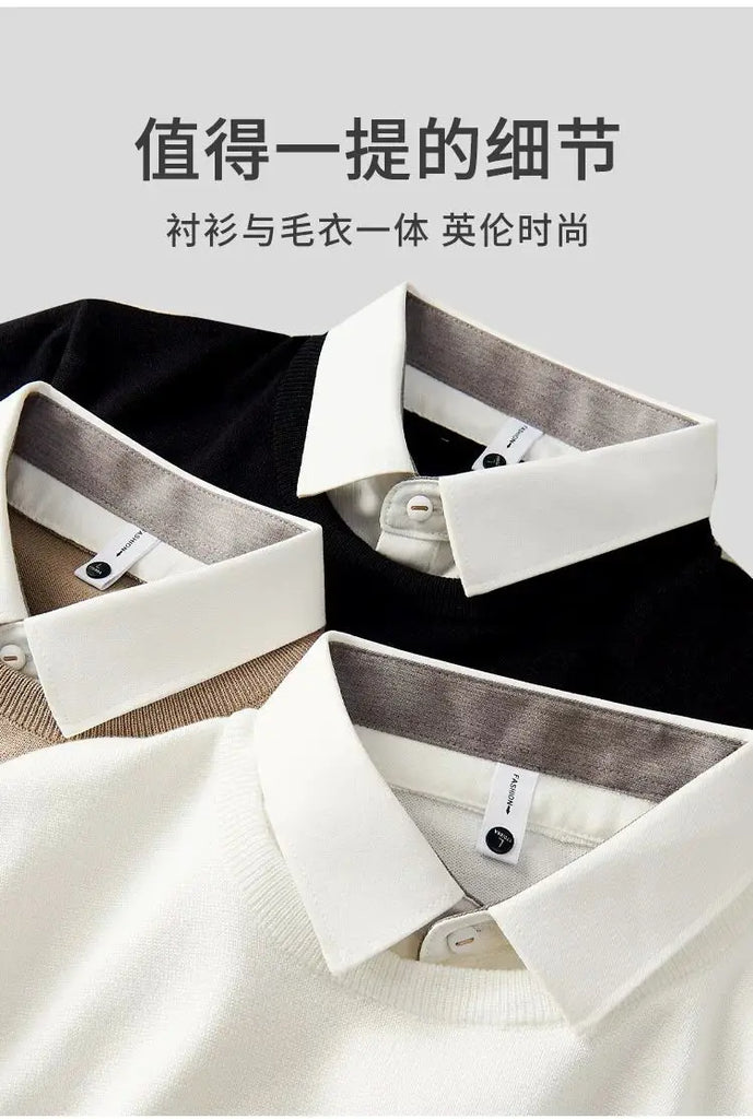 Men’s Autumn Winter Round‑Neck Sweater