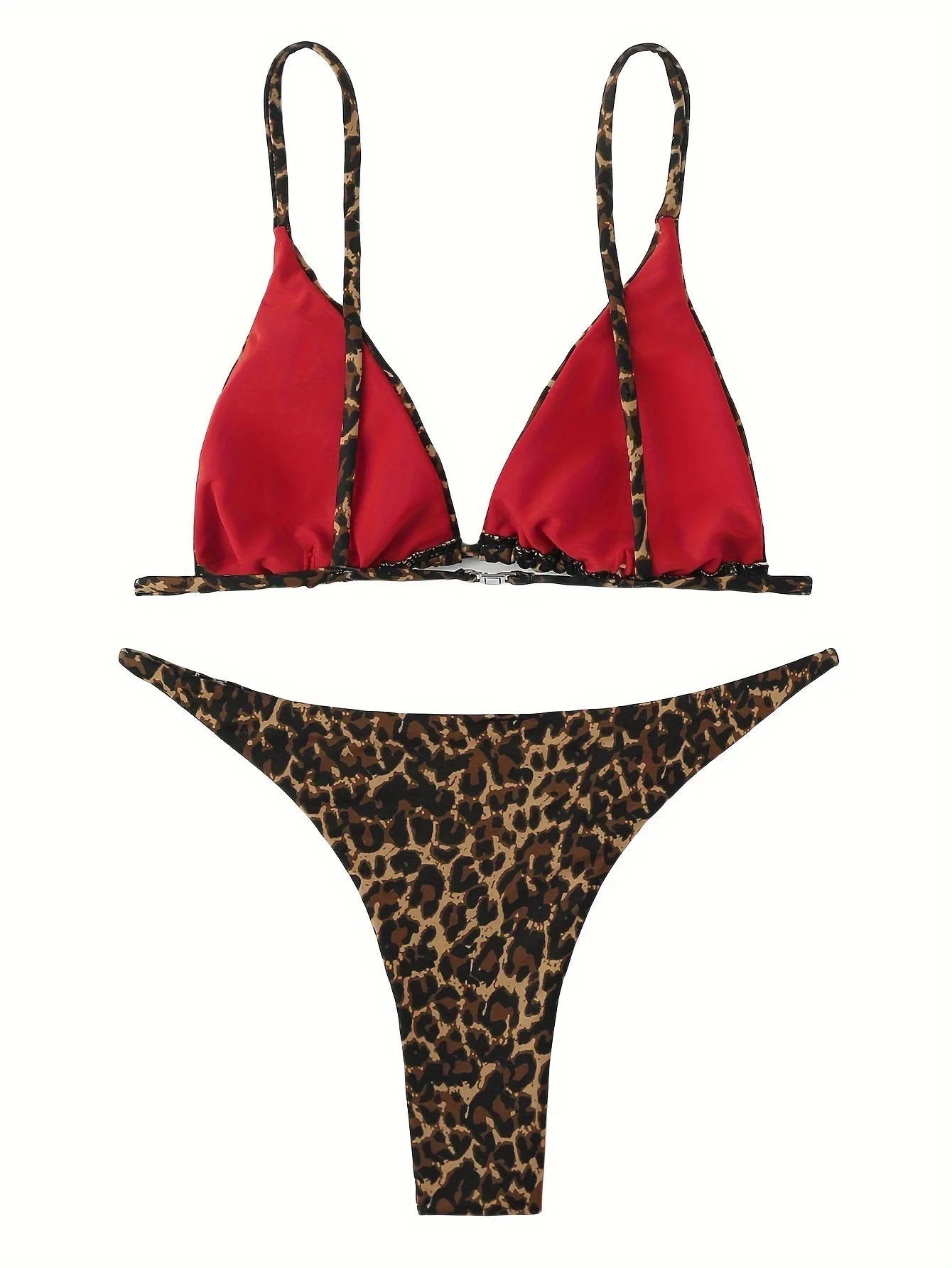 High‑Cut Micro Leopard Bikini