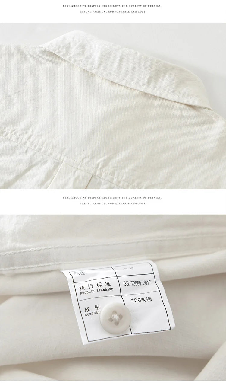 Pure Cotton Long‑Sleeve Shirt