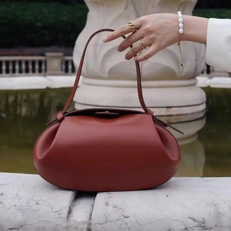 Women Crossbody Bag 2025 New Casual All-in-one Three-dimensional Ladies Armpit Small Round Bags Baguette Package Girl Handbag