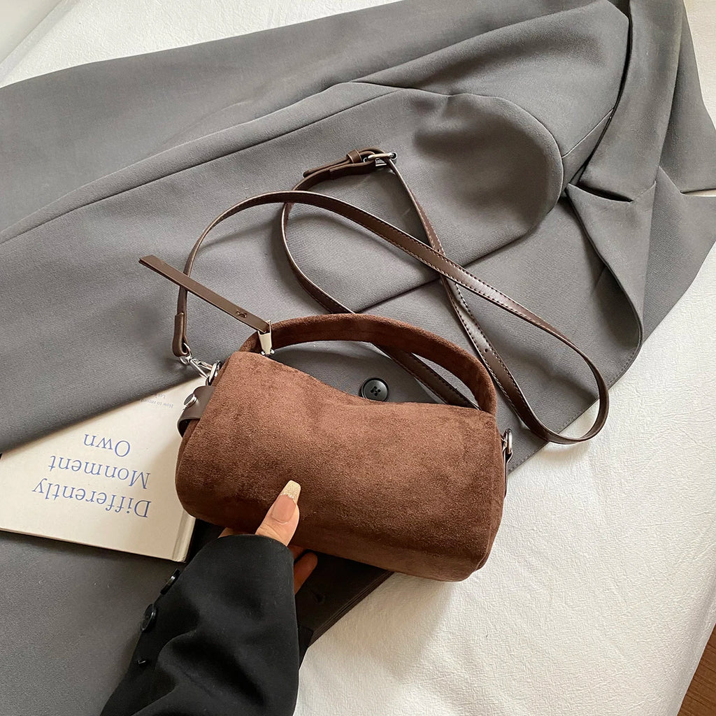 Fashionable Retro Mini PU Leather Shoulder Bags for Women Bucket Crossbody Bag 2026 Winter Luxury Designer Purses and Handbags