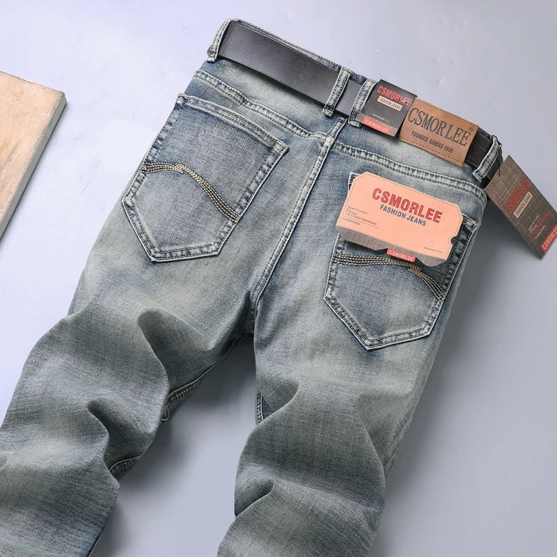 Stretch Regular‑Fit Jeans