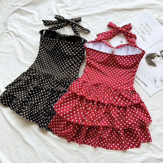 Swimwear Beach Style Bikinis Beachwear Bathing Sexy Lace-up Splicing Vintage Y2k Bikini Sets Holidays Swimsuit Women