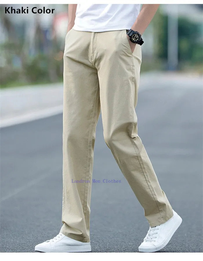 Plus‑Size Summer Chino Pants