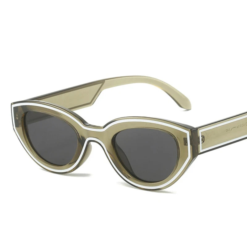Trendy Design Cat Eye Sunglasses Women New Fashion Party Hip-Hop Decorated Sunglasses For Men Popular Brand Design Eyewear