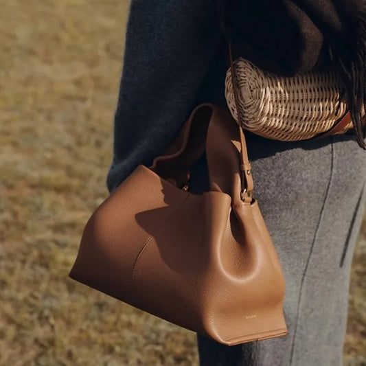 Fashion Women Dumpling Bags Luxury Leather Versatile Solid Color Female Shopping Crossbody Bag 2025 New Design