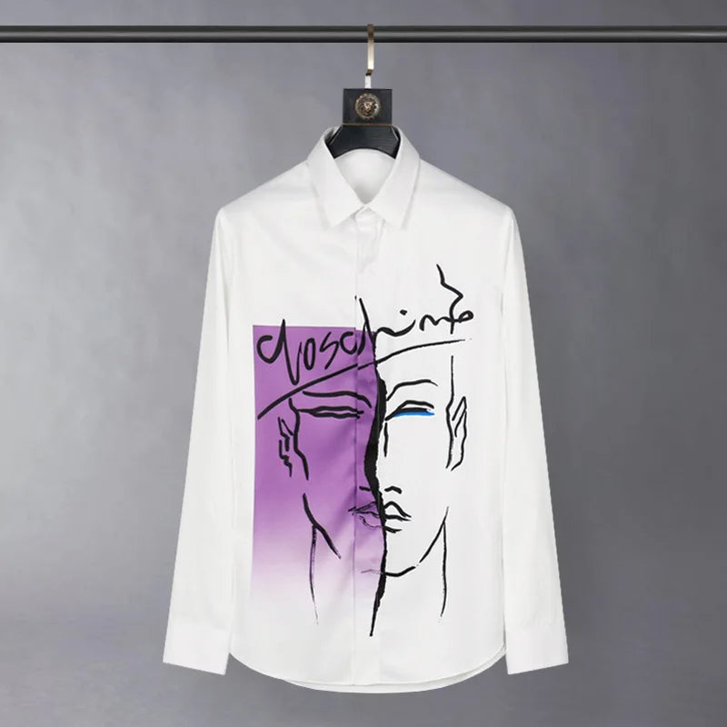 Slim‑Fit Silk Dress Shirt