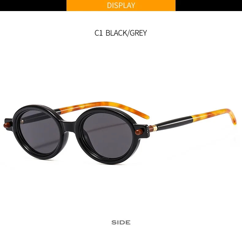 Vintage Round Sunglasses Women Luxury Brand Designer UV400 Men High Quality Oval Sun Glasses Female Gafas De Sol Hombre