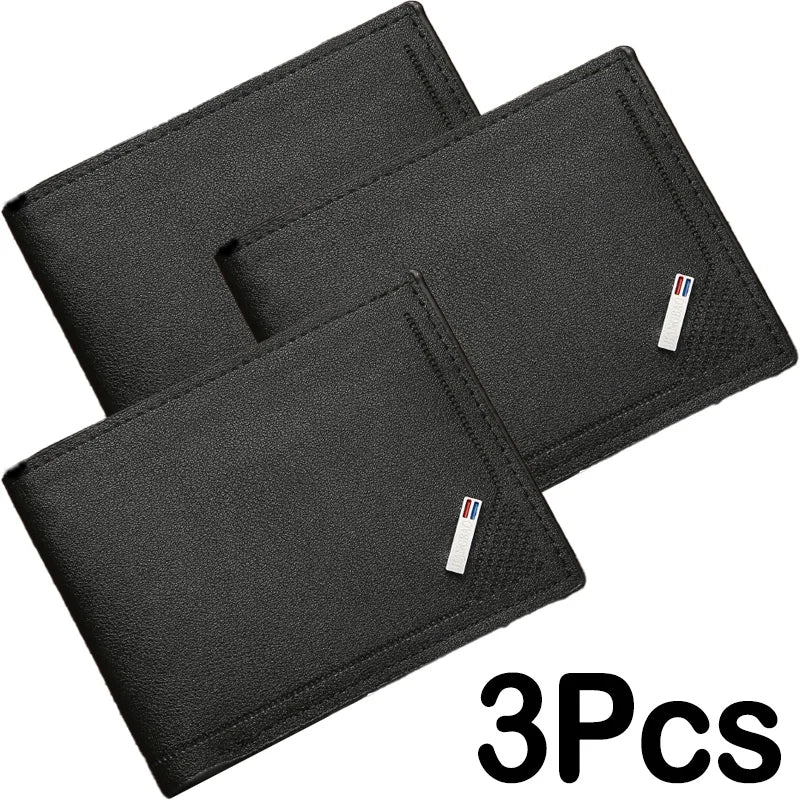 Men Inserts Foldable Wallets Picture Coin Slim Purses Business Money Credit ID Cards Holders Vintage Protection Capacity Bags
