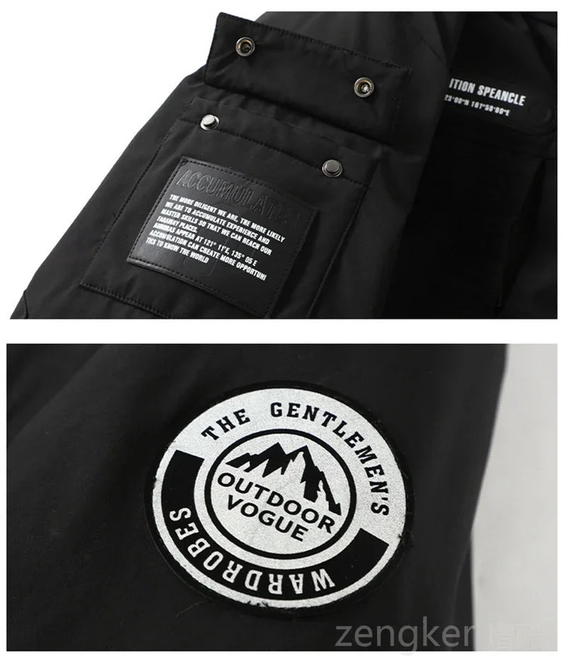 Big size  winter jackets for men women workwear hooded medium-length winter thick down jacket 12XL puffer jacket men 11XL 10XL