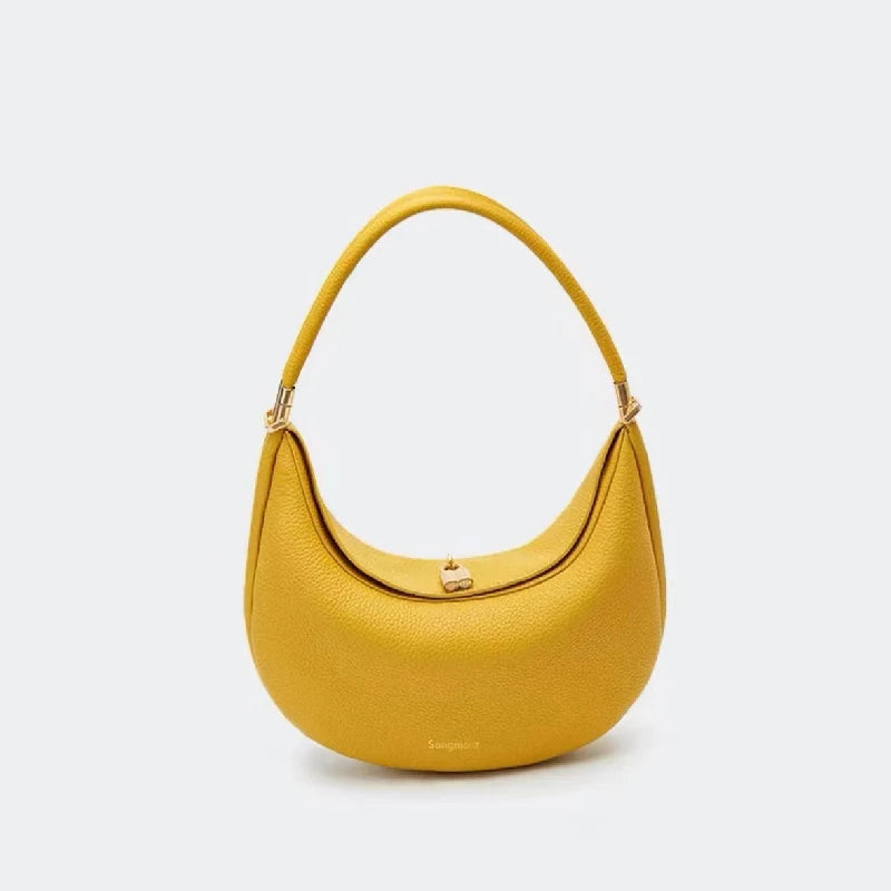 Light Luxury High-end Crescent Bags Fashion Brand Designer Commuter Handbag High-quality Genuine Leather Versatile Shoulder Bags