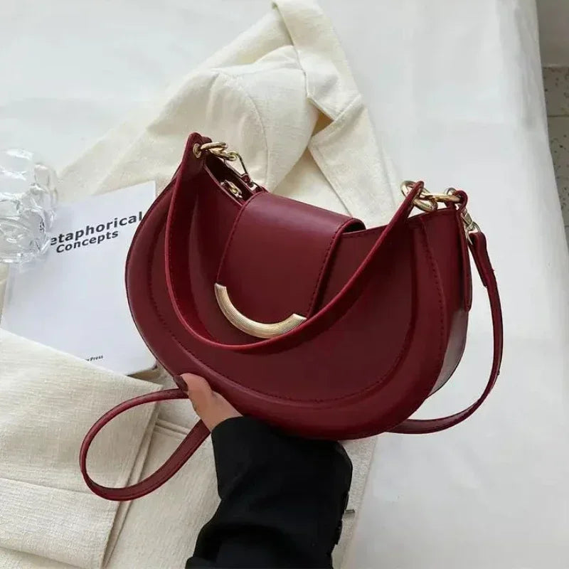 Armpit Shoulder Side Bags for Women 2024 Designer Trend Leather Small Underarm Crossbody Handbags and Purses Bags for Women