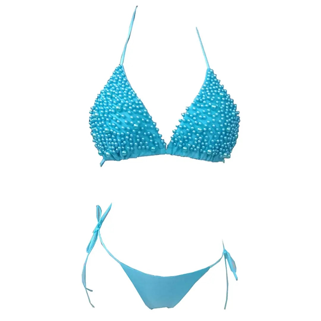 Luxury Pearl Halter Mini Bikini