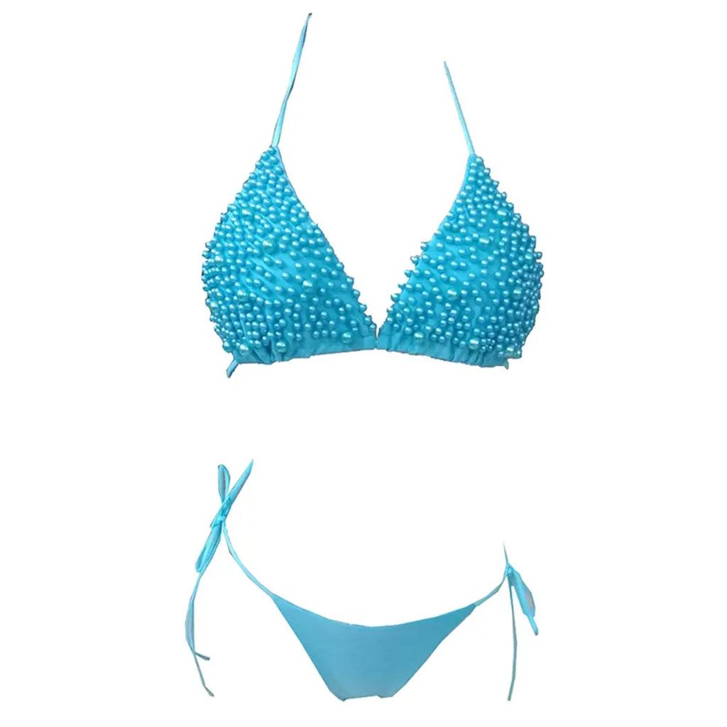 Luxury Pearl Halter Mini Bikini