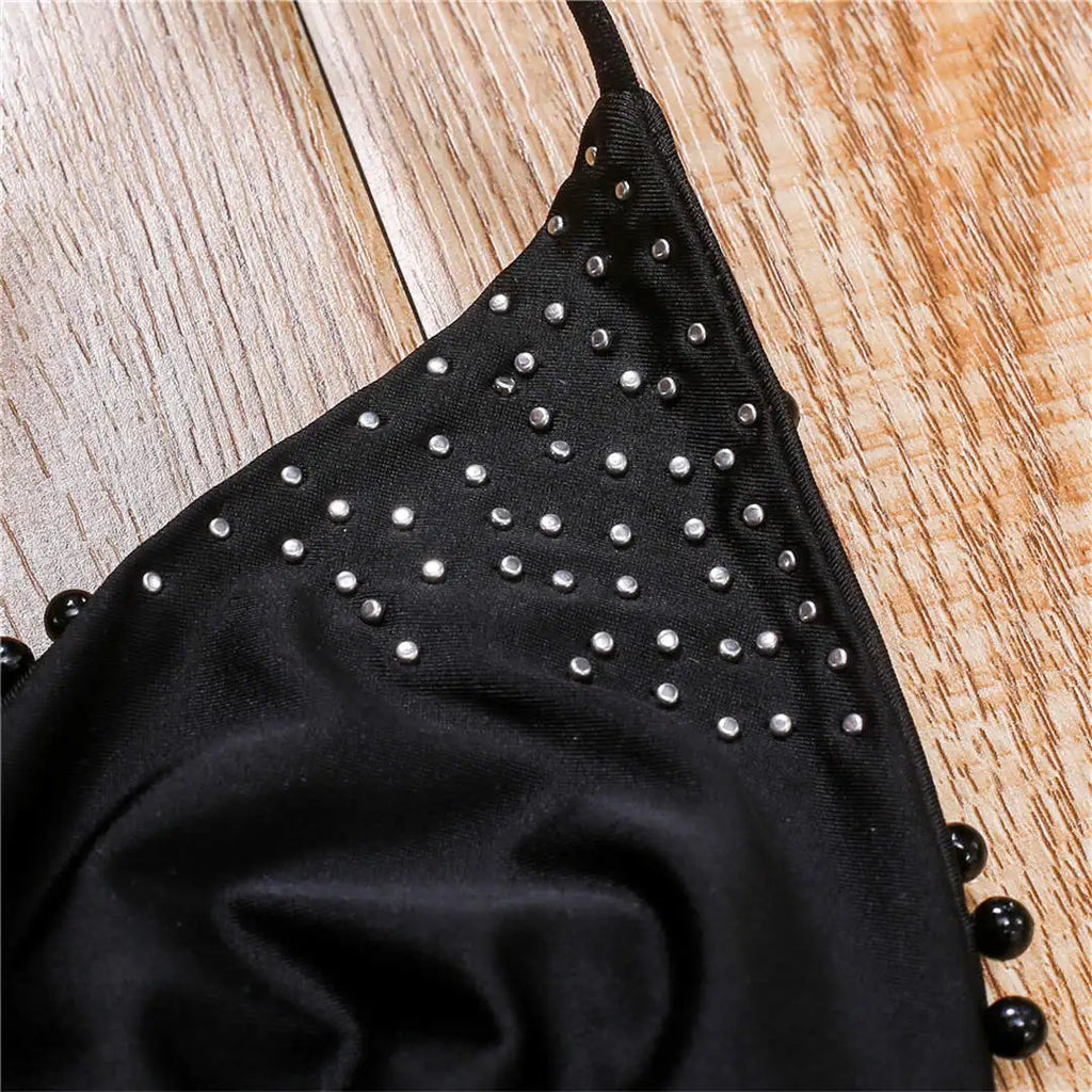 Luxury Pearl Halter Mini Bikini