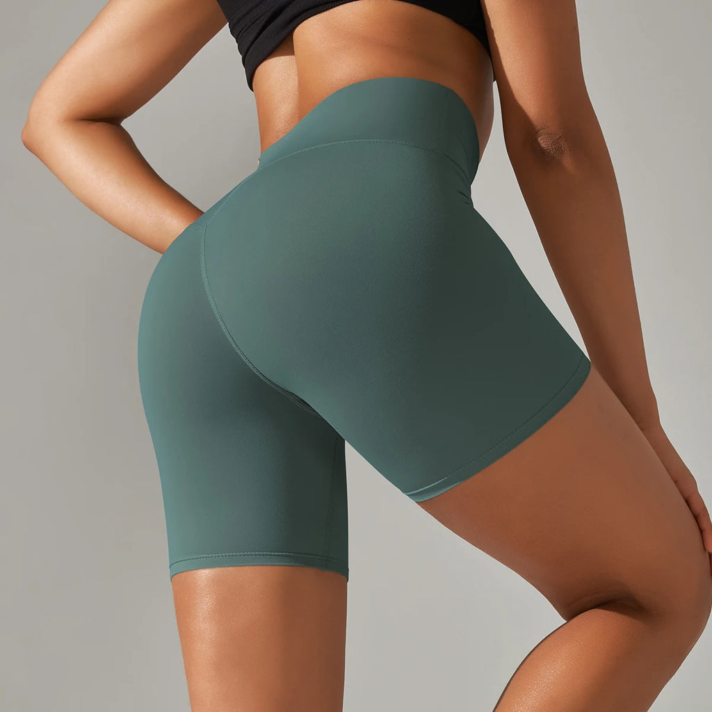 Seamless High Waist Yoga Shorts for Women