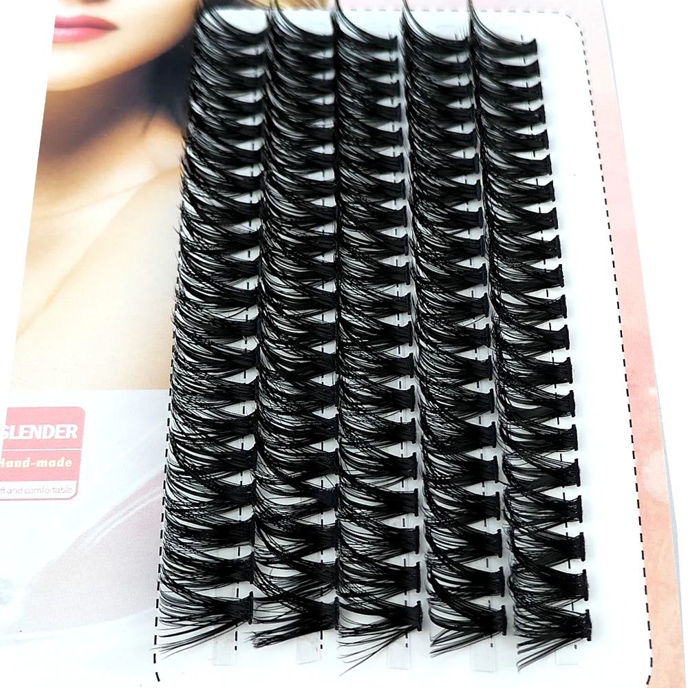 New 30/40/50D Cluster Eyelash Extension Natural Mink Eyelash Volume Fans Individual eyelash bunche Professional Makeup Cilias