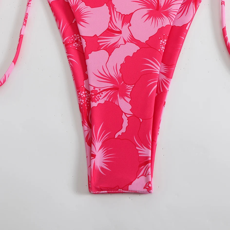 Trendy Two‑Piece Thong Swimsuit
