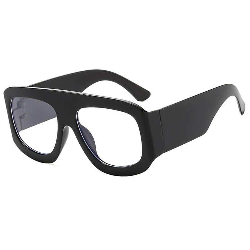 Vintage Exaggerated Square Sunglasses — Unisex Retro Rectangle Eyewear for Women & Men