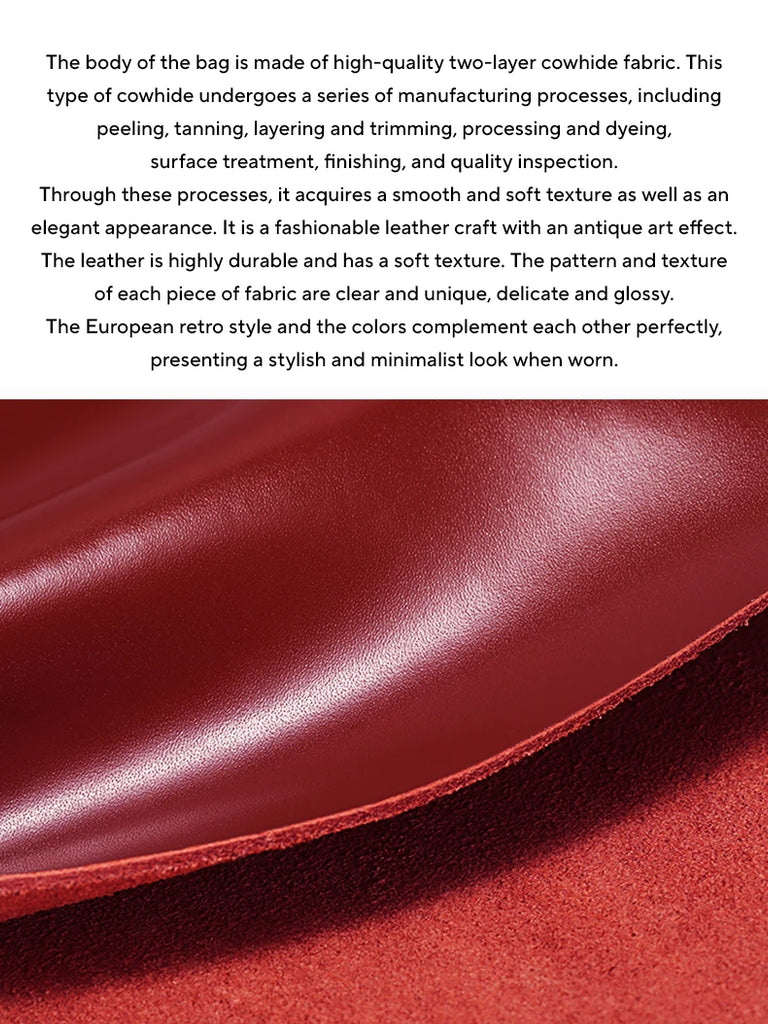 ITAMOOD Genuine Leather Handbag with Scarf | Luxury Designer Trendy Shoulder Bag Solid Color Commuting Bag | bags for women gift