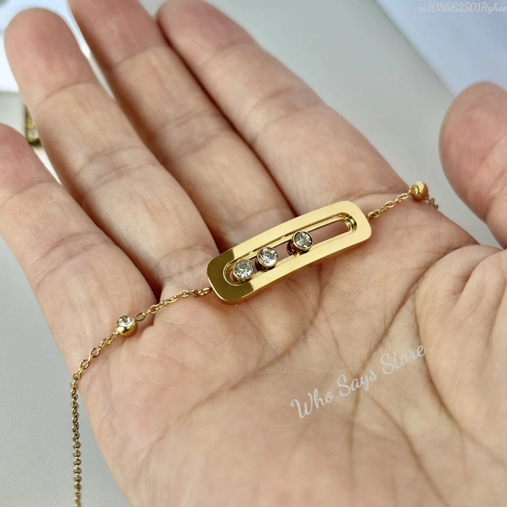 3‑Piece Luxury Stainless Steel Jewelry Set for Women