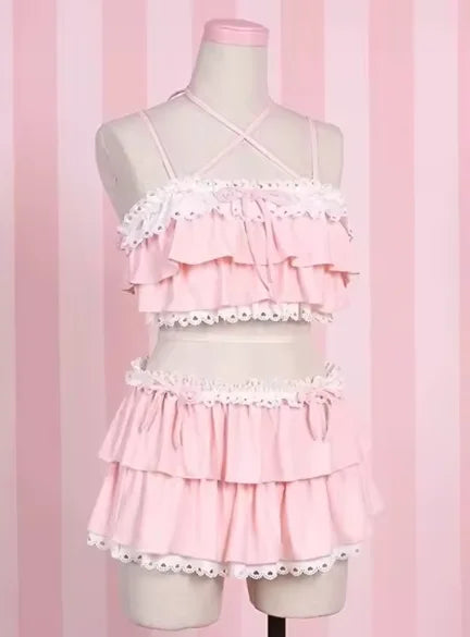 Sexy Elegant Bow Bikini Set