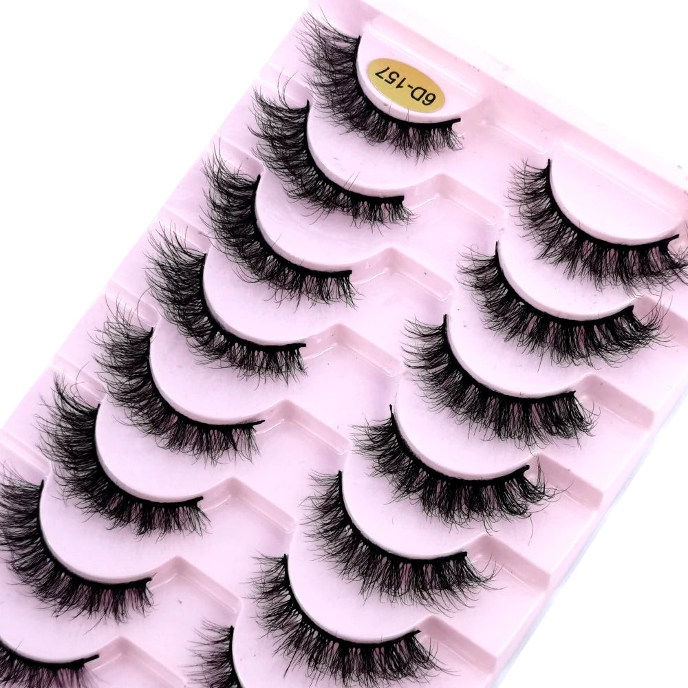 HBZGTLAD New 10 Pairs Natural False Eyelashes Fake Lashes Long Makeup 3d Mink Lashes Extension Eyelash Mink Eyelashes for Beauty