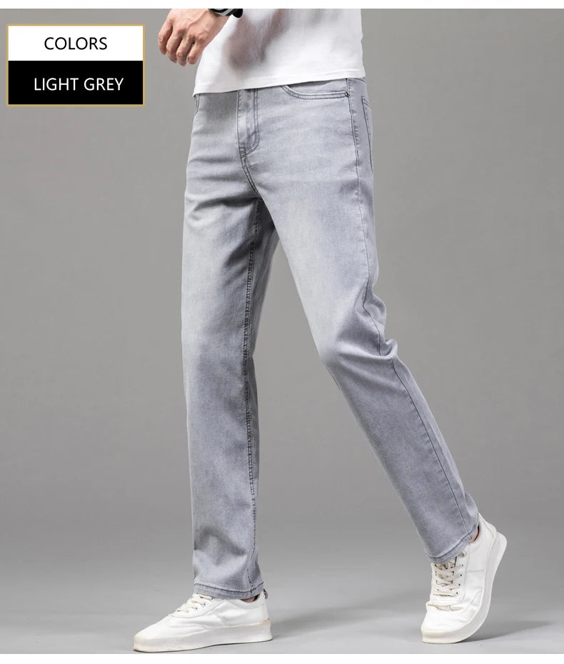 Summer Thin Straight Jeans