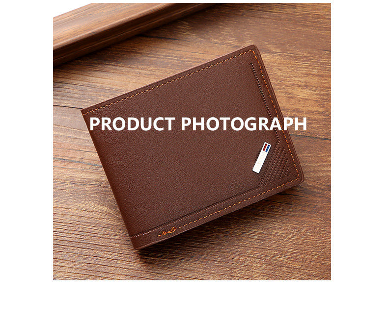Men Inserts Foldable Wallets Picture Coin Slim Purses Business Money Credit ID Cards Holders Vintage Protection Capacity Bags