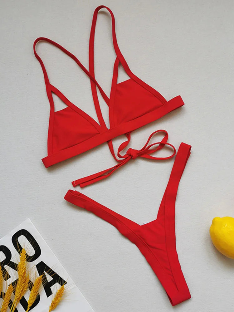 2026 Sexy Extreme Mini Micro Thong Bikini Women Swimsuit Female Swimwear Two Pieces Bikini Set String Bathing Suit Swim Lady